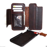 genuine full leather Removable case for iphone 6s plus cover book wallet credit card id magnet business slim  daviscase