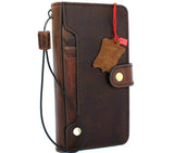 Véritable étui en cuir véritable pour Google Pixel 4 XL Book Wallet Support fait main Fermeture rétro Luxe IL Davis 1948 huilé