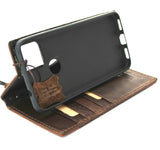 Genuine Leather Case for Google Pixel 5a 5G Book Wallet Full Cards Holder Suede Style Stand Luxury Davis football