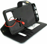 Genuine Black Leather Wallet Case for Google Pixel 5 Book Cards Holder Retro Stand Luxury wireless charging 5G Davis 1948