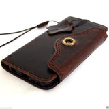 Genuine italian leather iPhone 6 6s safe case cover with wallet credit holder book