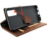 Genuine leather Case for Samsung Galaxy S20 book wallet cover Cards wireless charging holder luxury rubber ID
