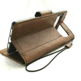 Genuine Leather Case for Google Pixel 6 Book Wallet Magnetic Closure  holder Retro Stand Luxury IL Davis 5G  wireless Charging  Chocolate color