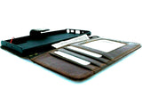 Étui en cuir véritable pour Samsung Galaxy Note 10, portefeuille, fentes pour cartes, fermeture à bouton, luxe, bracelet en caoutchouc, chargement sans fil, Daviscase