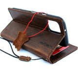 Véritable étui en cuir véritable pour Google Pixel 4 livre portefeuille support complet support rétro luxe IL Davis 1948 de