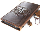 Étui en cuir véritable pour Google Pixel 6 6a 7 7a 8 pro Book Wallet Book Retro Stand Luxury Dark Davis 1948 5G Chargement sans fil L'Arbre de Vie