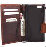 Genuine italian leather iPhone 6 6s case cover with wallet credit holder sprort s
