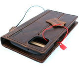 Véritable étui en cuir véritable pour Google Pixel 4 livre portefeuille support complet support rétro luxe IL Davis 1948 de