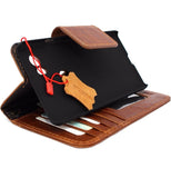 Étui en cuir véritable entièrement tanné pour Google Pixel 2 XL, portefeuille de livre fait à la main, support de luxe rétro, fermeture magnétique IL Davis