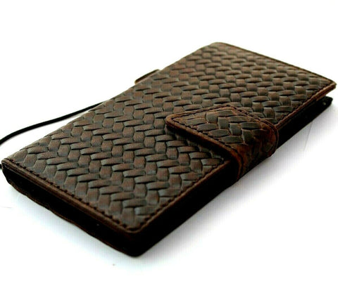 Genuine Dark Leather Case for Google Pixel 5A 5G Book Wallet holder  Magnetic Retro Stand Luxury IL Davis Art