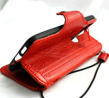 Genuine Red Leather Case for Google Pixel 5 Book Wallet Holder Retro Stand Luxury Slim Davis 5G Wireless Charging