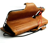 Genuine Slim Leather Case for Google Pixel 5 Book Wallet Holder Retro Stand Luxury Tan 5G Wireless Charging DavisCase