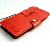 Genuine Red Leather Case for Google Pixel 5 Book Wallet Holder Retro Stand Luxury Slim Davis 5G Wireless Charging