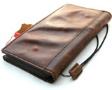 Genuine Dark Leather Case for Google Pixel 5A 5G Book Wallet Full holder  wrinkled Retro Stand Luxury IL Davis