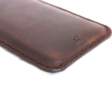 genuine leather Case for apple iphone 7 / 6 / 6s thin wallet cover slim Retro holder brown daviscase