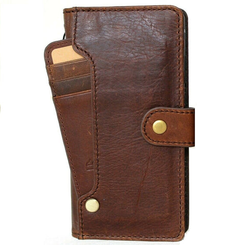 Genuine Leather Case for Google Pixel 5 Book Wallet Full holder Retro Stand Luxury IL Davis 1948 5G wireless charging