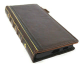 Genuine Leather Case for Samsung Galaxy S21 Ultra 5G book wallet cover Cards wireless charging ID window Bible Design luxury rubber stand Jafo