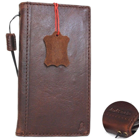 Genuine full leather case for iPhone 8 cover book wallet cards business slim Wireless charging Davis classic Art