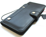 Genuine Leather Case for Google Pixel 6 Book Wallet  Closure Holder Black Retro Stand Luxury Davis 1948 5G Wireless Charging IL