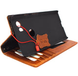 Étui en cuir véritable tanné pour Google Pixel 2 XL Book Wallet Porte-monnaie fait à la main Rétro Luxe slim IL Davis 1948