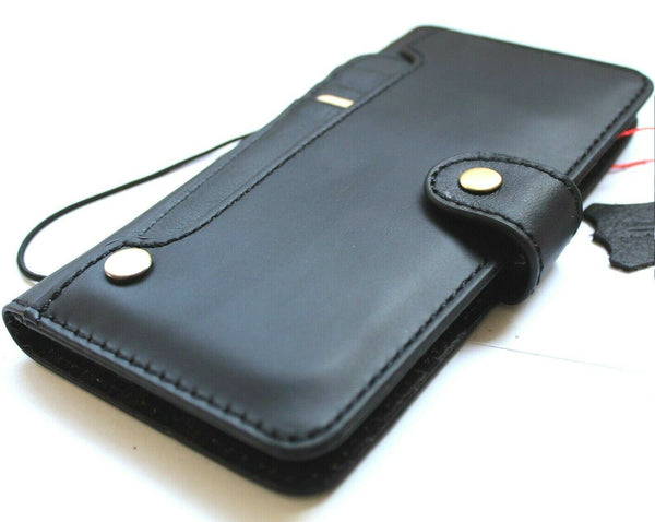 Genuine Full Leather Case for Google Pixel 6 Pro Book Wallet Closure holder Black Retro Stand Luxury IL Davis 1948 5G aRT Wireless Charging