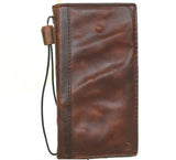 Genuine Dark Leather Case for Google Pixel 5A 5G Book Wallet Full holder  wrinkled Retro Stand Luxury IL Davis