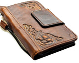 Genuine Vintage Italian Leather  Case  for Sony Xperia Z5 5 II (2020) book wallet Handmade De Luxury Emboss