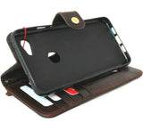 Véritable étui en cuir véritable pour Google Pixel 3A XL Book Wallet fait à la main support souple Rétro Luxe Davis 1948 prime