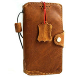 Genuine Slim Leather Case for Google Pixel 5 Book Wallet Holder Retro Stand Luxury Tan 5G Wireless Charging DavisCase