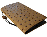 Echtlederhülle für Google Pixel 6 6a 7 7a 8 Pro Book Wallet Book Retro Stand Luxus 1948 5G Wireless Charging Strauß dunkel