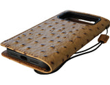 Echtlederhülle für Apple iPhone 11 12 13 14 15 Pro Max 7 8 Plus Crafts Falcon SE XS Wallet Book Vintage Strauß-Stil Kreditkartenfächer Cover Wireless Full Grain Die luxuriöse Mini Art Diy-Prägung