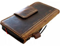 Genuine leather DAVISCASE wallet case for Google Pixel Fold, with a luxurious book-style design and polished finish.