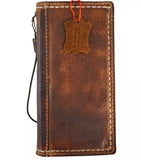 Genuine Leather For Galaxy s22 s21 s20 S23 S24 S25 Ultra FE Note 20 21 Case Plus Wallet  Luxury Mini Coarse Seam Handmade Tan