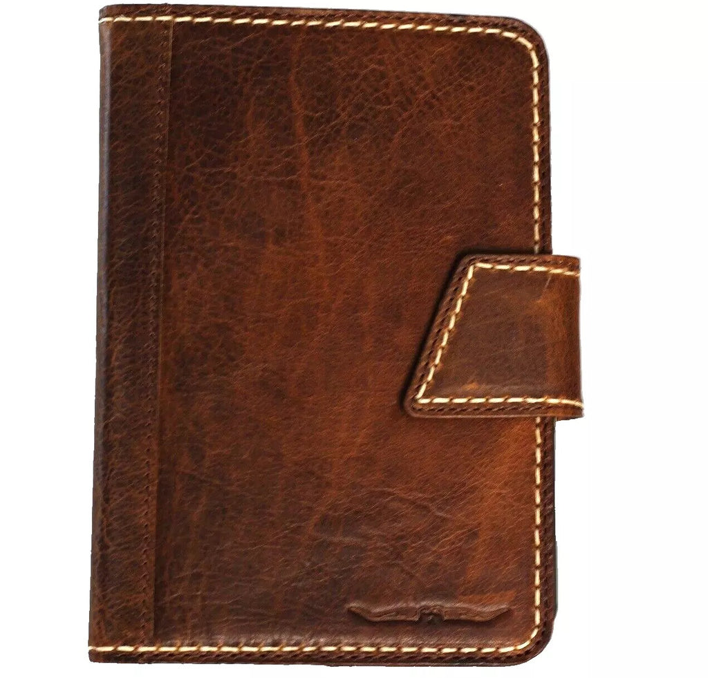Genuine leather iPad Mini case by DAVISCASE in tan, handcrafted for iPad Mini 3-7 and iPad Pro 9.7-inch models.
