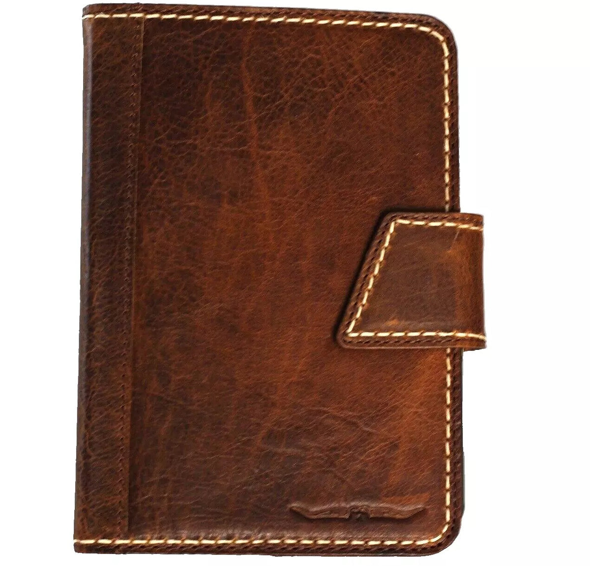 Genuine leather iPad Mini case by DAVISCASE in tan, handcrafted for iPad Mini 3-7 and iPad Pro 9.7-inch models.