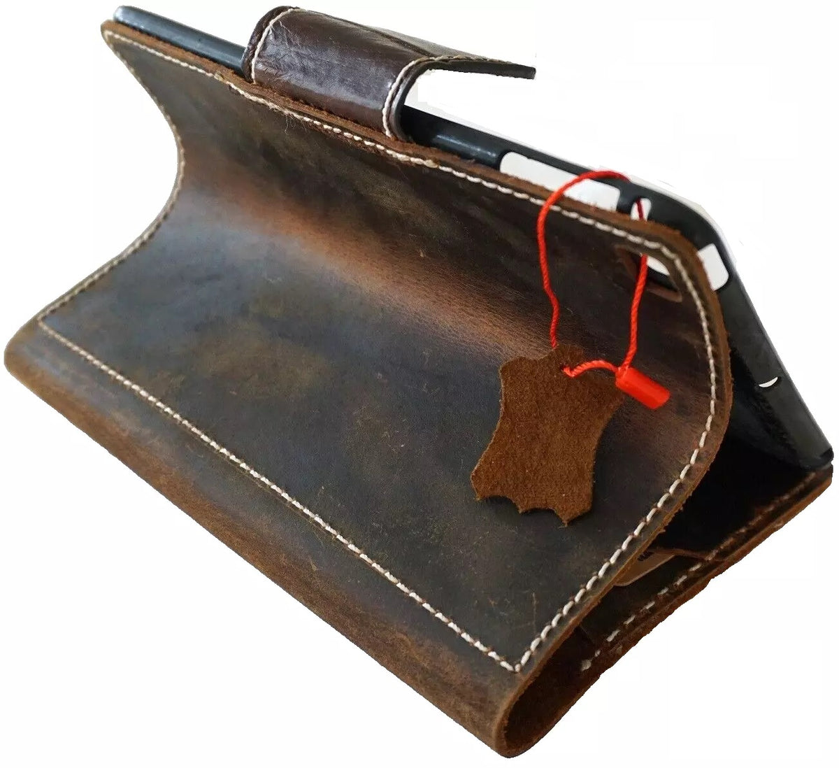 Handmade genuine leather case for Apple iPad Mini 6, 5, 4, 3 Pro by DAVISCASE, with a DIY pen holder and luxurious design.