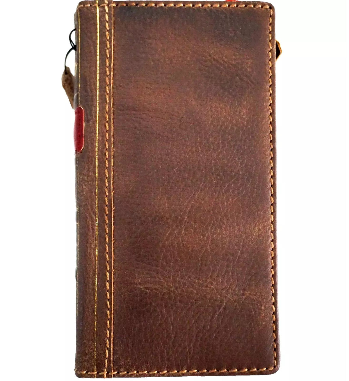 Genuine leather Galaxy S26 S23 S24 S25 Edge Ultra Note FE Art Wallet Book Z Fold 3 4 5 6 7 cover in polished tan by DAVISCASE