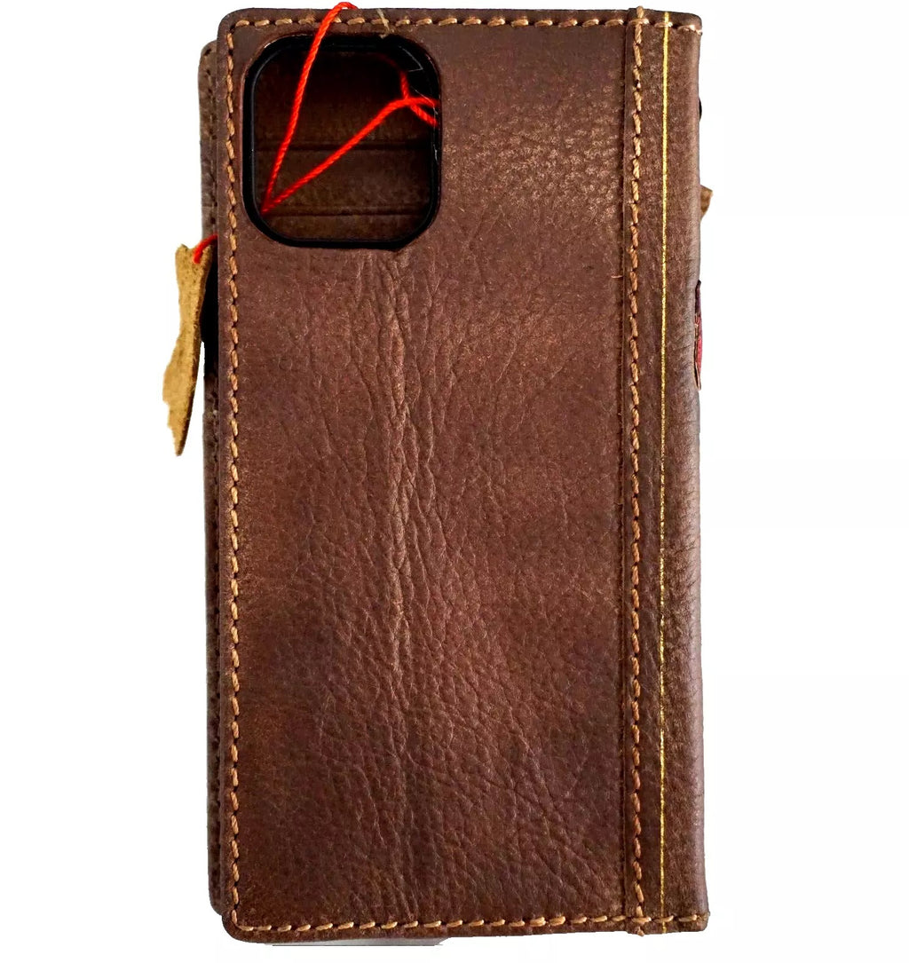 Genuine leather Google Pixel case with wallet and Bible-style design, compatible with Pixel 10, 9, 8A, 7A, 6A, and 8 Pro by DAVISCASE