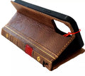 Genuine leather Galaxy S26 S23 S24 S25 Edge Ultra Note FE case by DAVISCASE, tan art wallet book Z Fold 3 4 5 6 7 cover