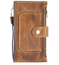 Handmade genuine leather phone case for iPhone 17, 16, 12, 13, 14, 15 Pro Max and Air 8 Plus SE XS Wallet Book style by DAVISCASE