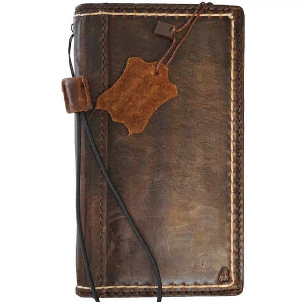 Genuine Leather Case for Google Pixel 6 6a 7 7A 8 8A 9 pro XL Book Wallet Book Luxury Coarse Seam