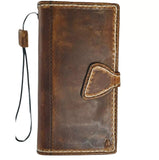 Genuine Leather For Galaxy s24 s22 s21 s20 S23 Ultra Fe Note 10 20 21 Case Plus Wallet Magnetic Book Hand Sewing DE