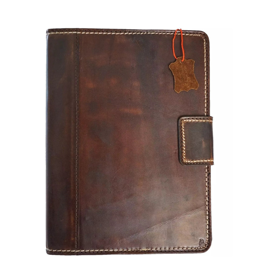 Leather iPad case for 10.2, 10.5, 10.9, 11, 13 Pro Air 9.7, 10.2, 9th-7th gen, with thick seam detail, vendor-unknown.
