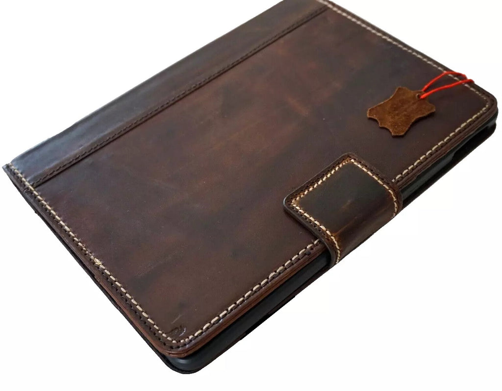 Genuine leather iPad case for 10.2, 10.5, 10.9, 11, and 13 Pro models with thick seams and smooth finish.