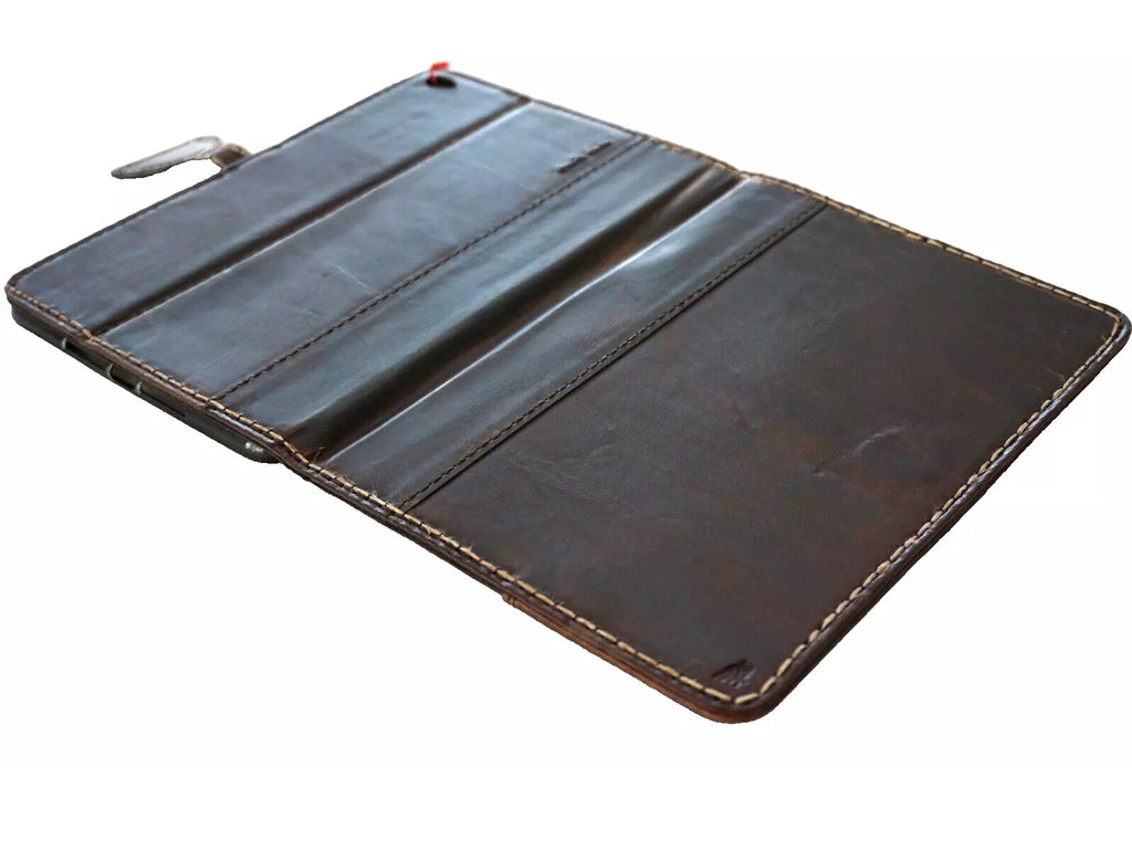Handmade genuine leather case for Apple iPad Mini 7th generation, 6, 5, 4, 3, and 9.7-inch Pro cover by DAVISCASE.