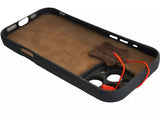 Genuine Leather Case For Apple iPhone 12 13 14 15 16 Pro Max 8 plus diy crafts SE Wallet Book Vintage Crocodile Style Full Grain Slim