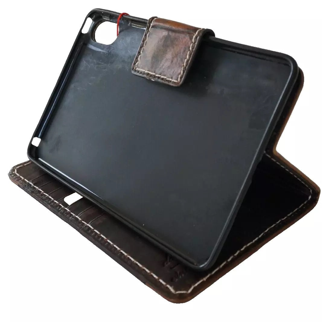 Handmade genuine leather case for Apple iPad Mini 6, 5, 4, 3 Pro from DAVISCASE, featuring a luxury football-inspired design.