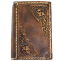 Men's genuine leather passport wallet with credit card slots, soft Italian leather, slim design, custom holder cover.