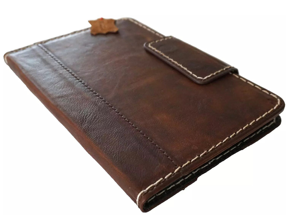Genuine leather handmade iPad Mini case by DAVISCASE, custom sewn for Apple iPad Mini 3-6, 9.7-inch luxury protection cover