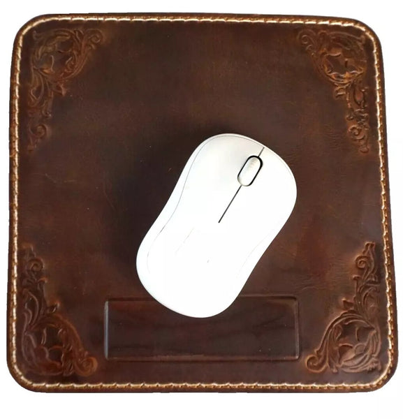 Genuine Leather Mouse Pad Luxury Handcrafted Vintage Design Retro Diy 1948 Handmade Soft